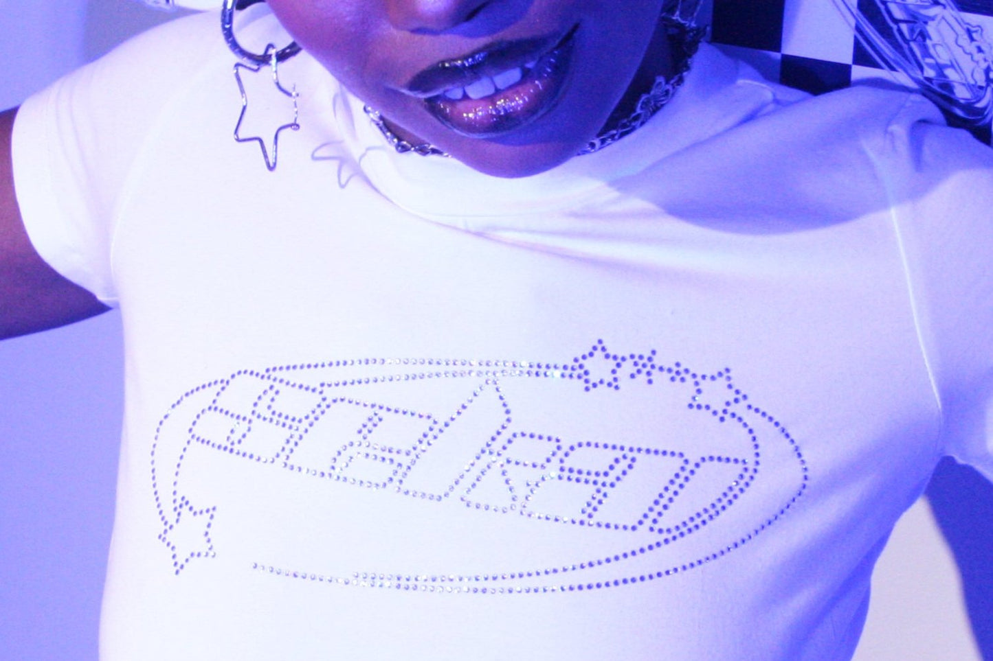 SEKAI RHINESTONE LOGO CROP TOP